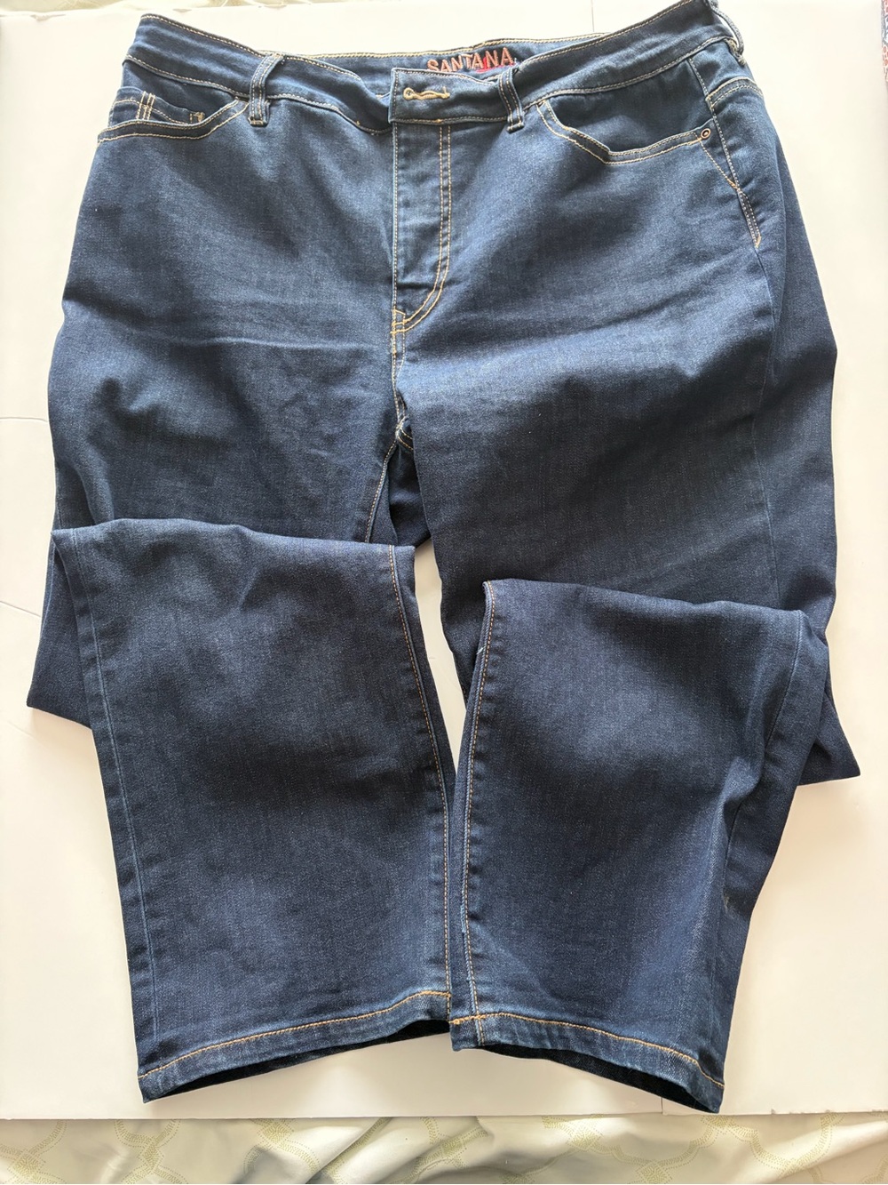 Women’s Straight-Leg Jeans in Dark Blue